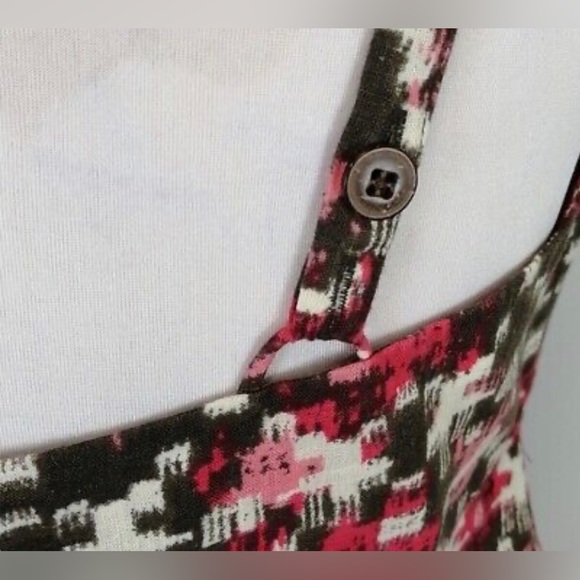 Patagonia Patterned Hemp & Organic Cotton Babydoll Strap Midi Dress Bwn(14) - Picture 8 of 15